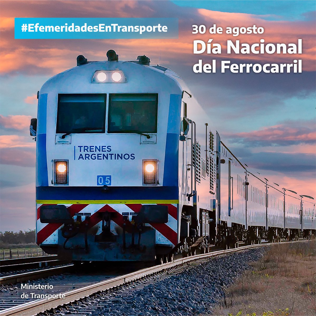 🚆#EfeméridesEnTransporte | Un 30 de agosto de 1857 se realizó el primer viaje en tren en la Argentina. Fue en la locomotora “La Porteña” y circuló desde la estación del Parque hasta Floresta, quedando inaugurado el Ferrocarril Oeste de Buenos Aires. #DíaDelFerrocarril