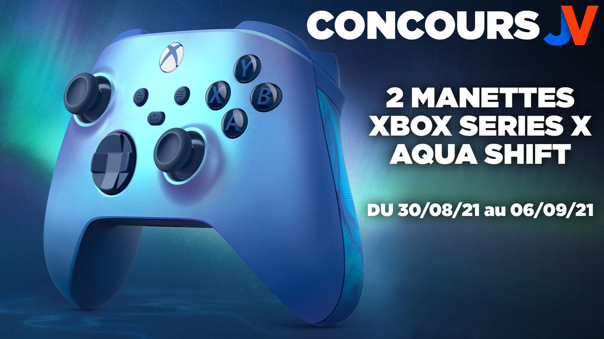 JVCom's tweet image. 🔵CONCOURS MANETTE XBOX SERIES🔵

Gagnez 2 superbes manettes Xbox Series Aqua Shift avec @XboxFR, la première manette avec ses deux couleurs aux poignées, et entrez dans le game avec style !

Pour participer :
- RT+Follow @JVCom   

TAS le 06/09/21 à 14h

docs.google.com/document/d/1WW…
