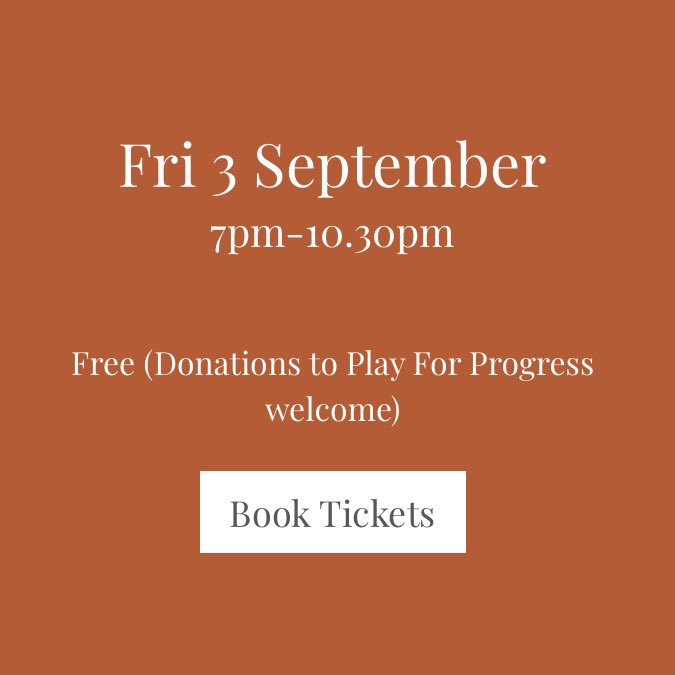 PlayForProgress's tweet photo. OPEN MIC &amp; JAM THIS FRIDAY! Our friends @poplarunion have invited us to host a special edition of their POP Park Sessions to raise money and awareness of our ongoing work w/refugees. Come from 7pm to snag a slot or join the jam. Bring your instrument/self/friends. All welcome ❤️ https://t.co/kqg7GSQfFk