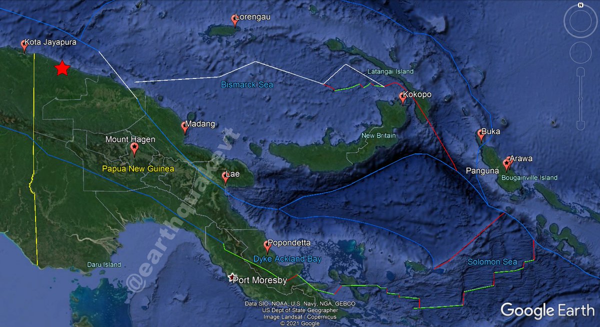 earthquakevt's tweet photo. ⚠️#PapuaNewGuinea🇵🇬: A mild #earthquake of magnitude M4.4, was registered at 83 KM ESE of #Vanimo, province of #Sandaun. Depth: 10 KM.
Date & time UTC: 2021/08/30 12:33:11.
Source: BMKG.
Did you feel this earthquake?, Tell us!.
#EQVT,#quake,#tremor,#sismo,#temblor,#terremoto. https://t.co/LiUJYZXg1U