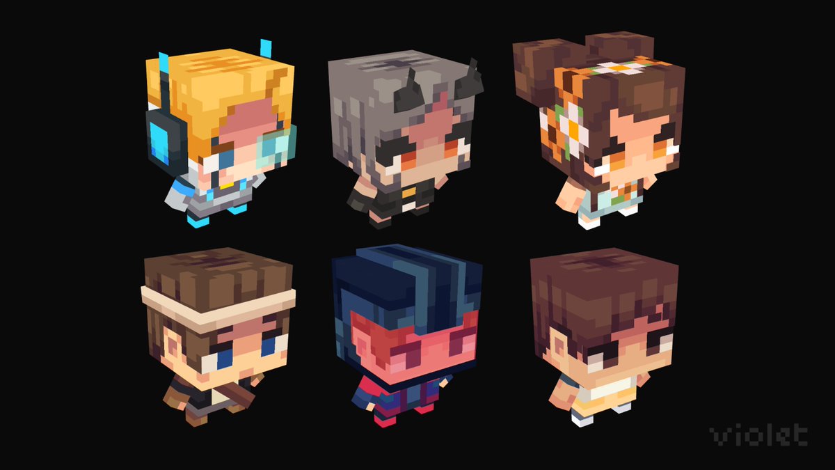 Chibi Commissions 💜

#minecraft #pixelart