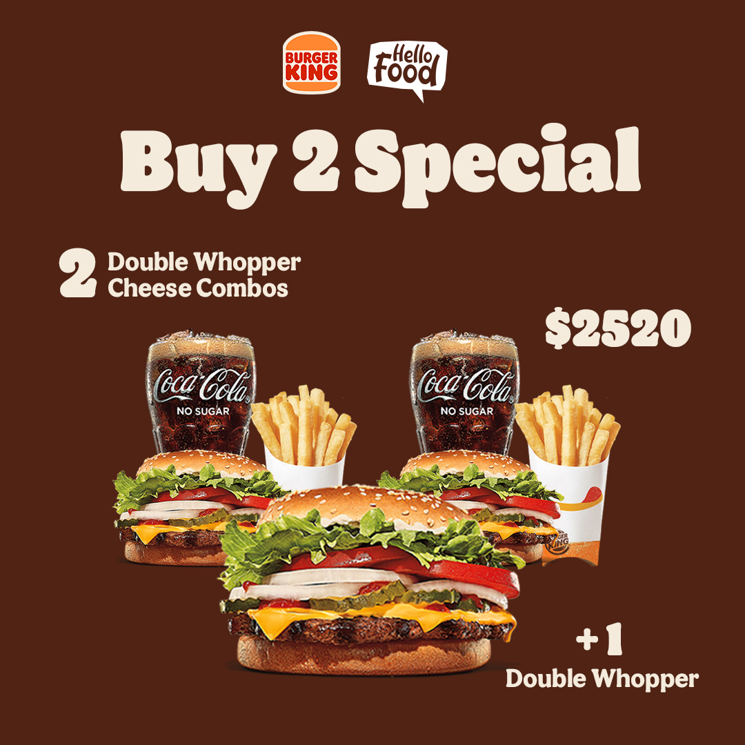 Burger King Jamaica Buy 2 Double Whopper Cheese Combos And Get A Double Whopper For Only 25 But Wait There S More Get An American Chicken Sandwich When You Purchase 2