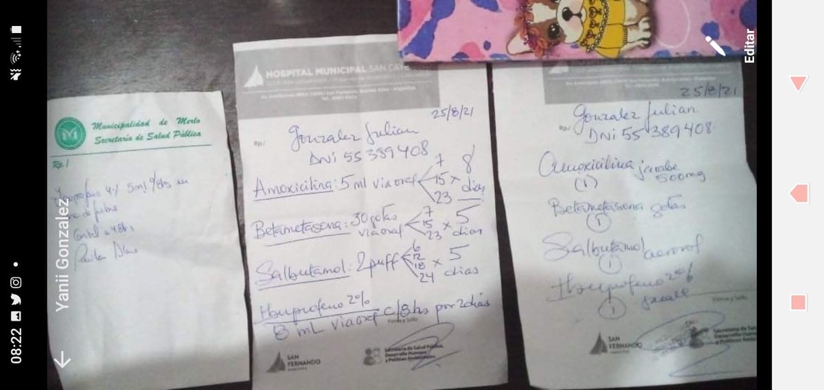 Merlo_Real's tweet photo. LLEVÓ A SU HIJO AL HOSPITAL EVA PERÓN Y LE DIJERON QUE NO TENIA NADA: LO SALVARON EN EL HOSPITAL DE SAN FERNANDO

"Que diferencia no? A LA IZQUIERDA, LA "ORDEN" del Hospital Municipal Eva Perón de Merlo. SIN SELLO DE LA DOCTORA QUE "ATENDIO" A MI HIJO. INDICANDO QUE NO TENIA NADA https://t.co/bpuUtKR1by