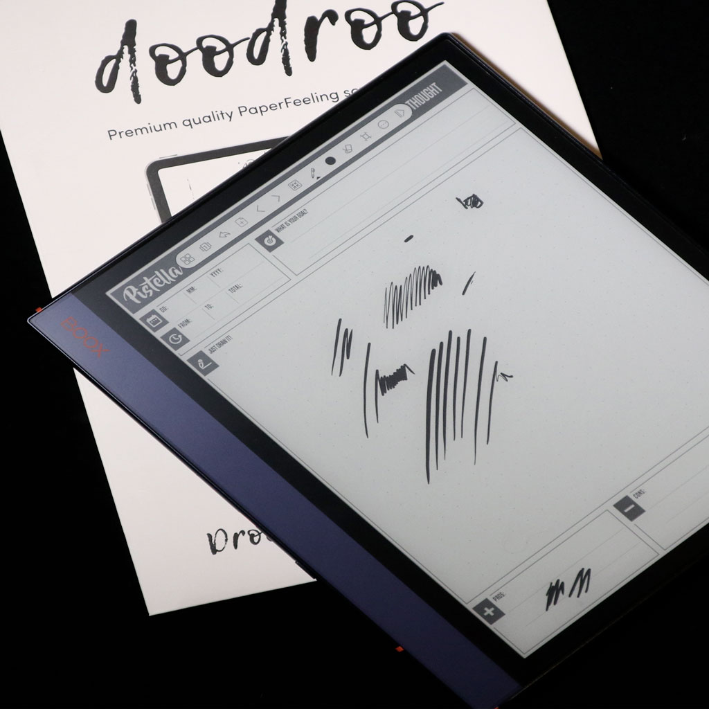 godoodroo's tweet photo. Very proud to announce the full availability of doodroo #PaperFeeling Screen protect for Onyx #Boox.
doodroo is the Original and only PaperFeeeling screen Protector made for Onyx Boox.https://t.co/QObJ69H8VB
#onyxboox #noteair #godoodroo #MaxLumi #NoteAir #Nova3 #Nova3Color https://t.co/FCCeyc3rVd