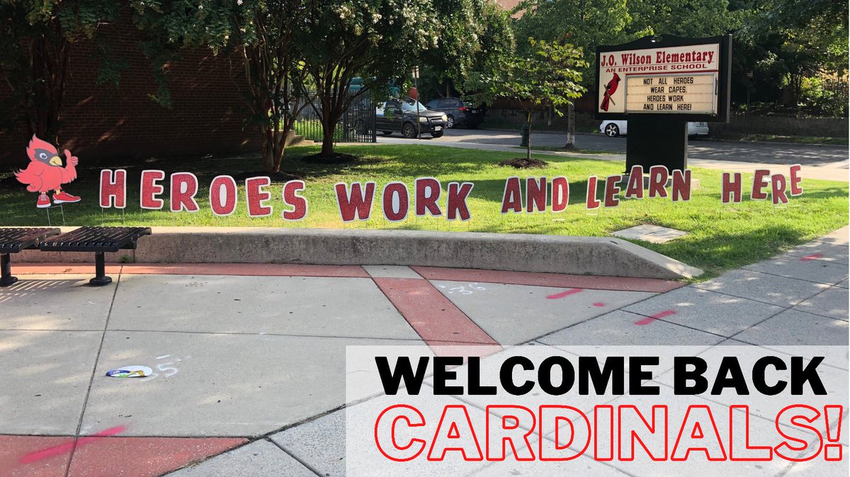 Welcome home Cardinals! <a href="/dcpublicschools/">DC Public Schools</a> <a href="/JOWilsonDC/">J.O. Wilson ES</a> #firstdayofschool #weAreJOWilson #SOARingToSuccess