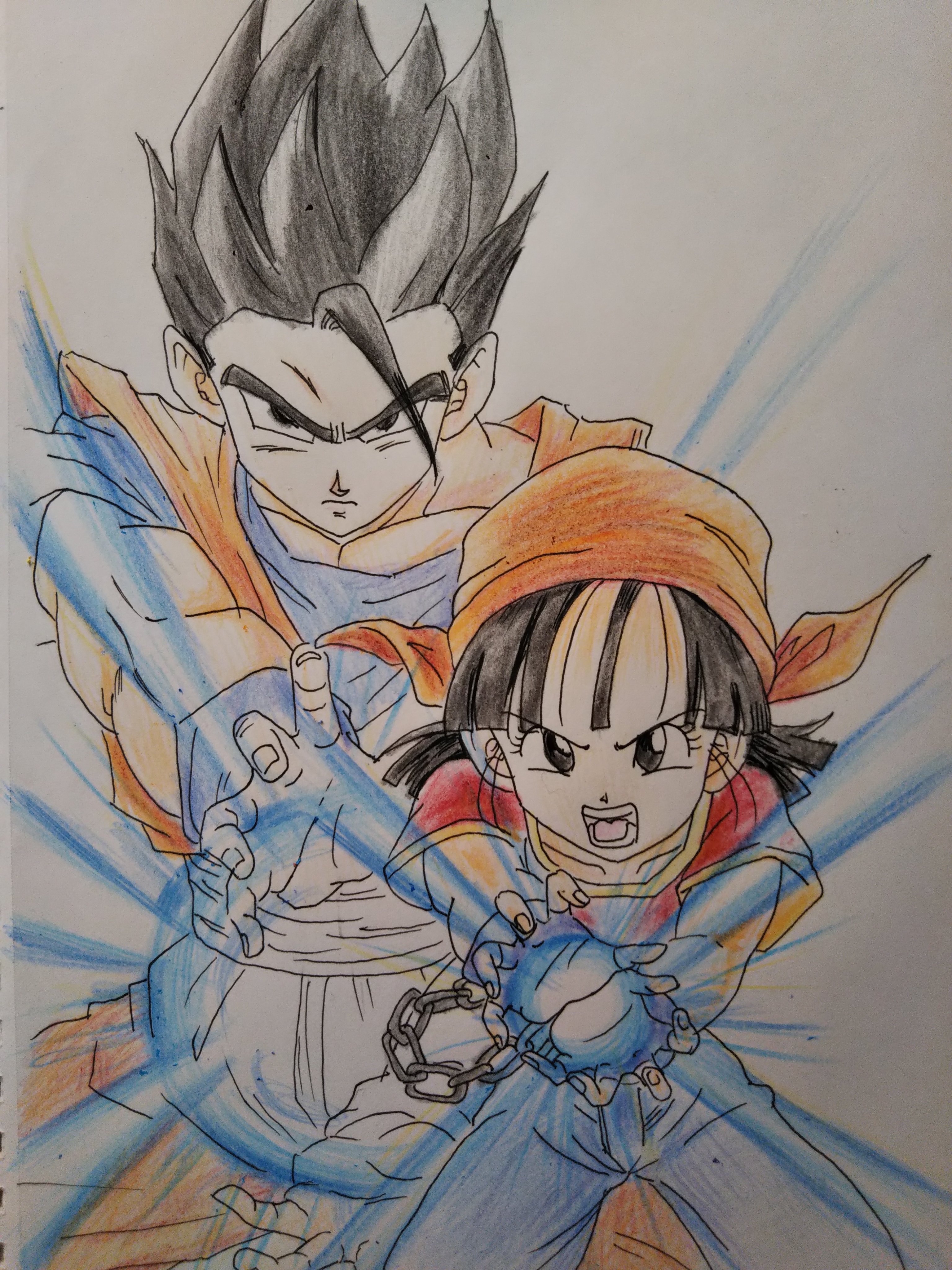 Toshi в X: „親子かめはめ波！！ #ドラゴンボール