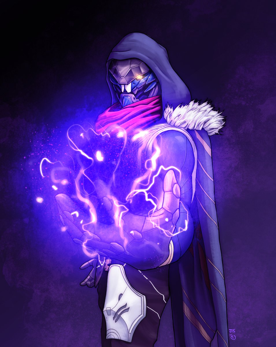 ericinks's tweet image. "Hunters belong in the wilds. And there ain't nobody as wild as a Hunter with a fistful of void."

The talk about the upcoming Void update got me all excited and inspired.

#destiny2 #DestinyArt #destiny2art #Thewitchqueen  @DestinyTheGame