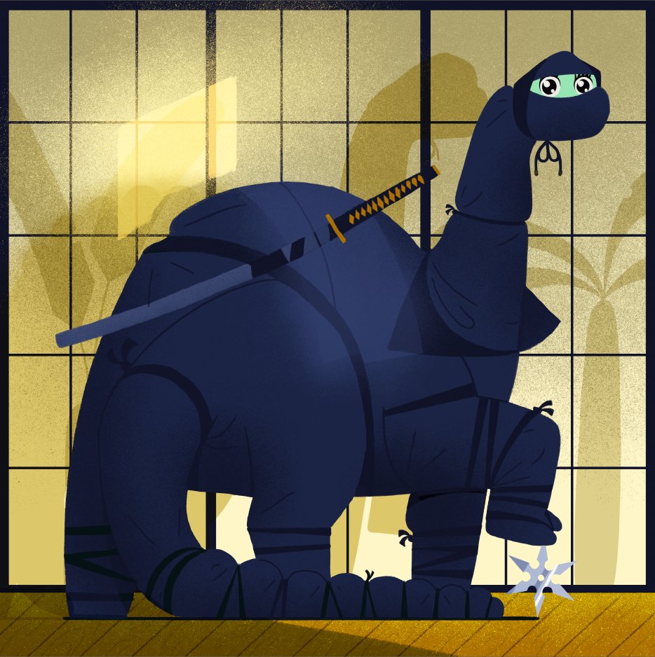 Commsaur's tweet photo. Watch out, this rare legendary Commsaur is ready to sneak up on you! 🦕 https://t.co/Y74Wq0HVob