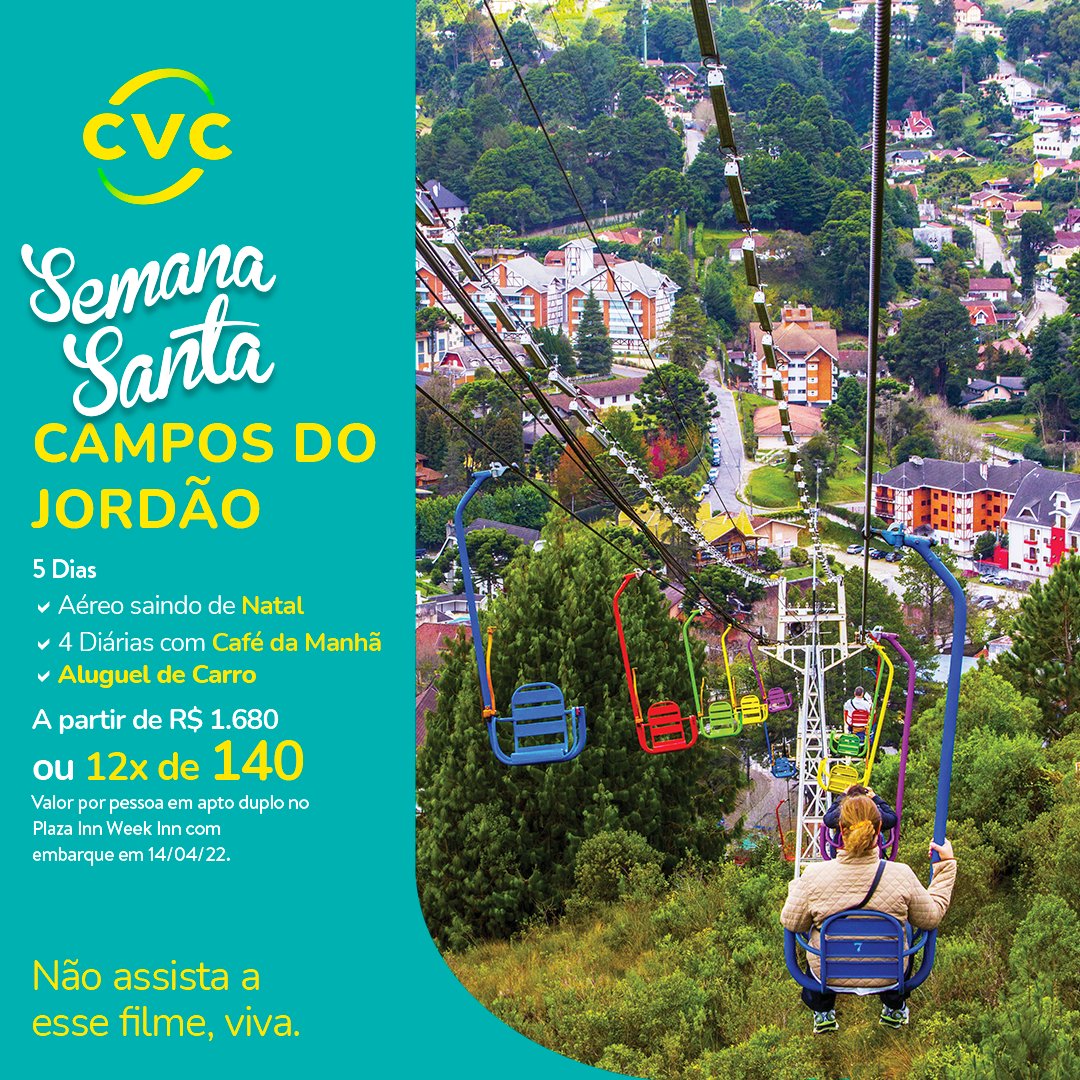 CVCRN's tweet photo. Não assista esse filme, Viva.

Campos do Jordão é melhor com a CVC

📅 RESERVAS ⤵⠀⠀
⠀⠀⠀⠀⠀⠀⠀⠀
📲 Conte com o atendimento remoto através do Whatsapp ( link em azul na biografia) https://t.co/CBgXfpa0Xw