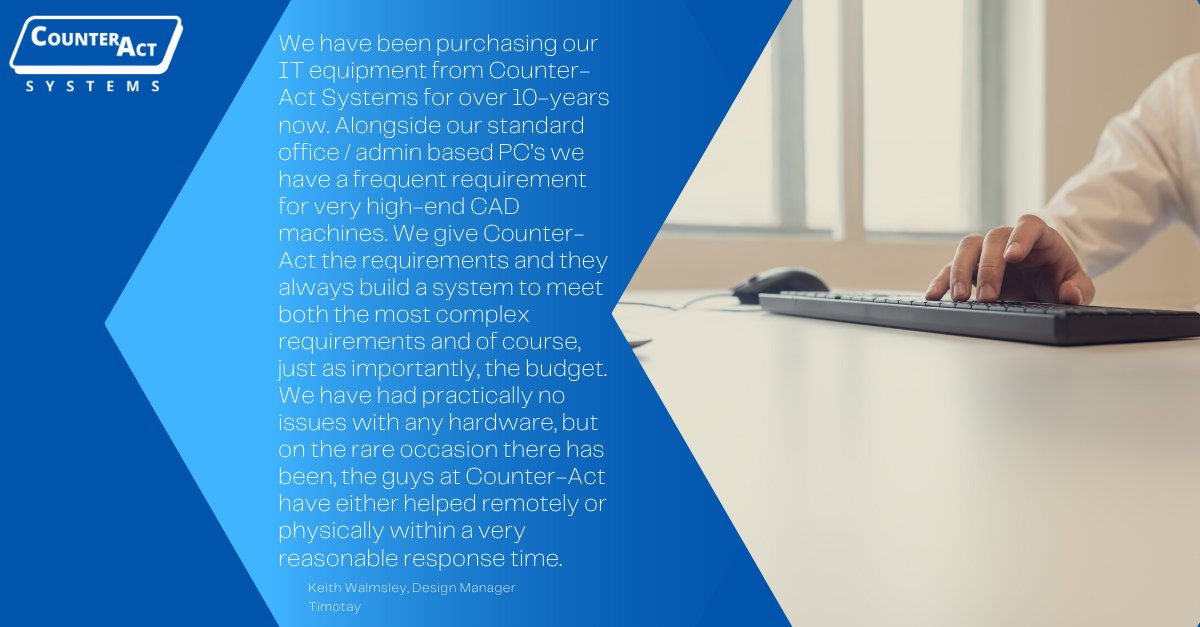 CounterActSys's tweet image. 💻 Does your business have #ITsupport?

💻 If you had an #ITissue at work, who would you contact?

💻 Are they reliable and fast at responding?

We help businesses in #MiltonKeynes and the surrounding area.

📲 Visit our website for more information:
buff.ly/3xoTFSt