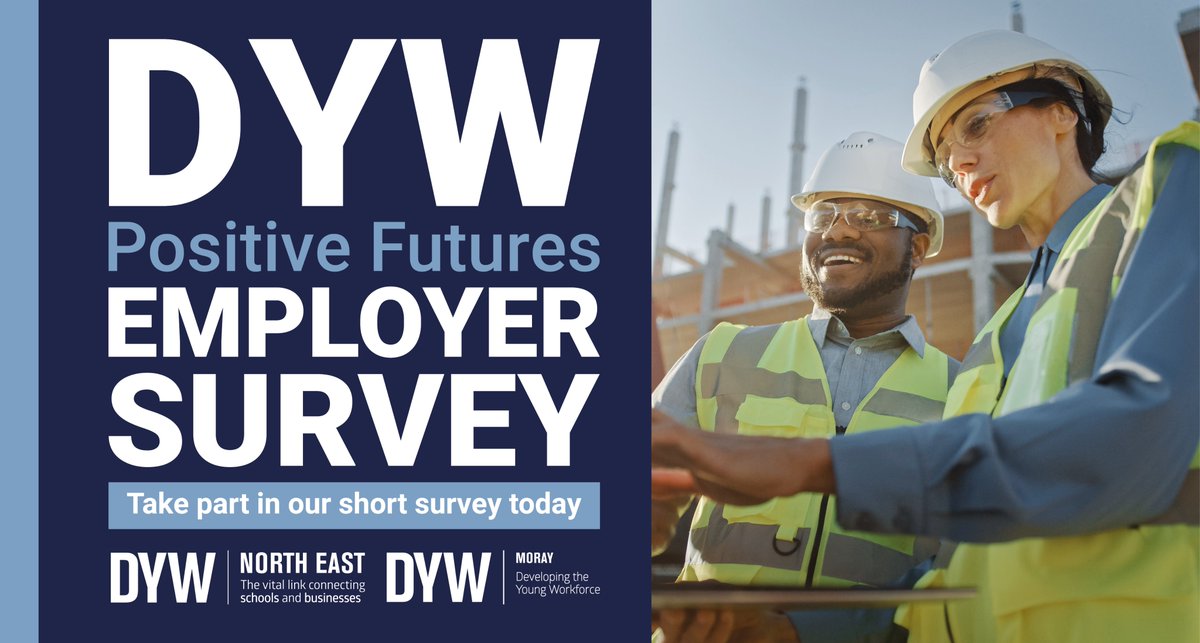 👷🏻‍♂️ EMPLOYERS in #Moray! 👩🏽‍🍳

Help inform and shape the future of DYW by taking part in our short survey 👉🏼 bit.ly/DYWYPF-E

Make sure your business's views are heard before our survey closes on 3rd September 2021.

#DYWYPF #YPF #YourPositiveFutures #DYWMoray