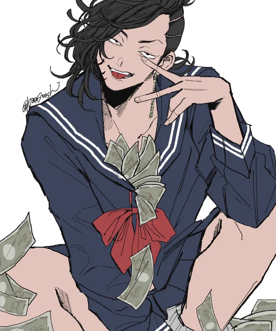 セーラー🈁くん(女装) 
