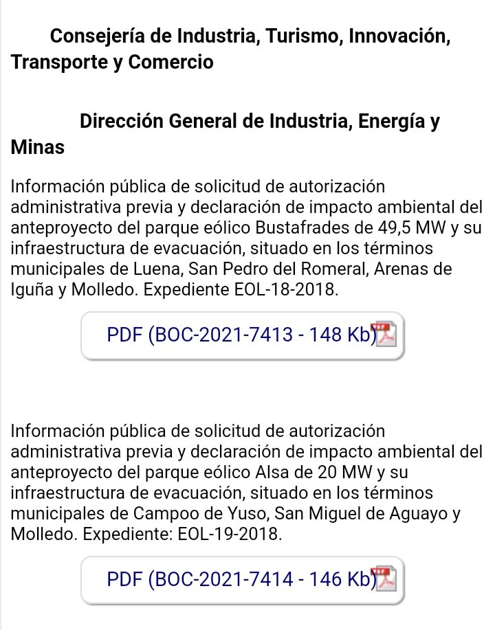 El BOC publica hoy dos nuevos parques eólicos, "ni un molino!!!" Dice <a href="/RevillaMiguelA/">Miguel Ángel Revilla</a> pero lo q no hay es ni una sola norma regional capaz de parar esto