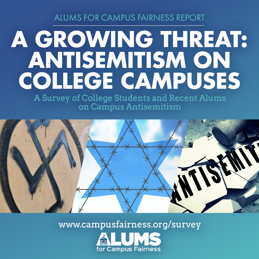 Click the link to download the full report on the ACF website! 

campusfairness.org/survey/

#AntisemitismReport2021 

#ACF #alumsforcampusfairness #ProtectJewishStudents #SupportJewishStudents #EndJewHatred