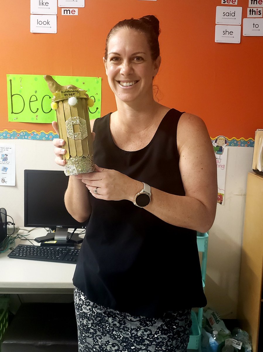 Congratulations, Mrs. Garcia! Her peers awarded  her with the Outstanding Otter award. The passion she pours into everything she does makes our school a better place for students and staff!