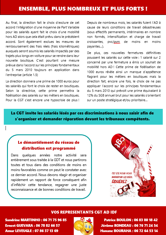 #CGT #Orange #Boutiques #ADIDF
LA CGT NE SIGNE PAS le mauvais accord relatif aux modalités d'accompagnement des salariés concernés par les arrêts d’exploitation des boutiques de 2021.
<a href="/CgtFaptOrange/">CGT FAPT Orange</a> 
cgtfapt-orange.fr/wp-content/upl…