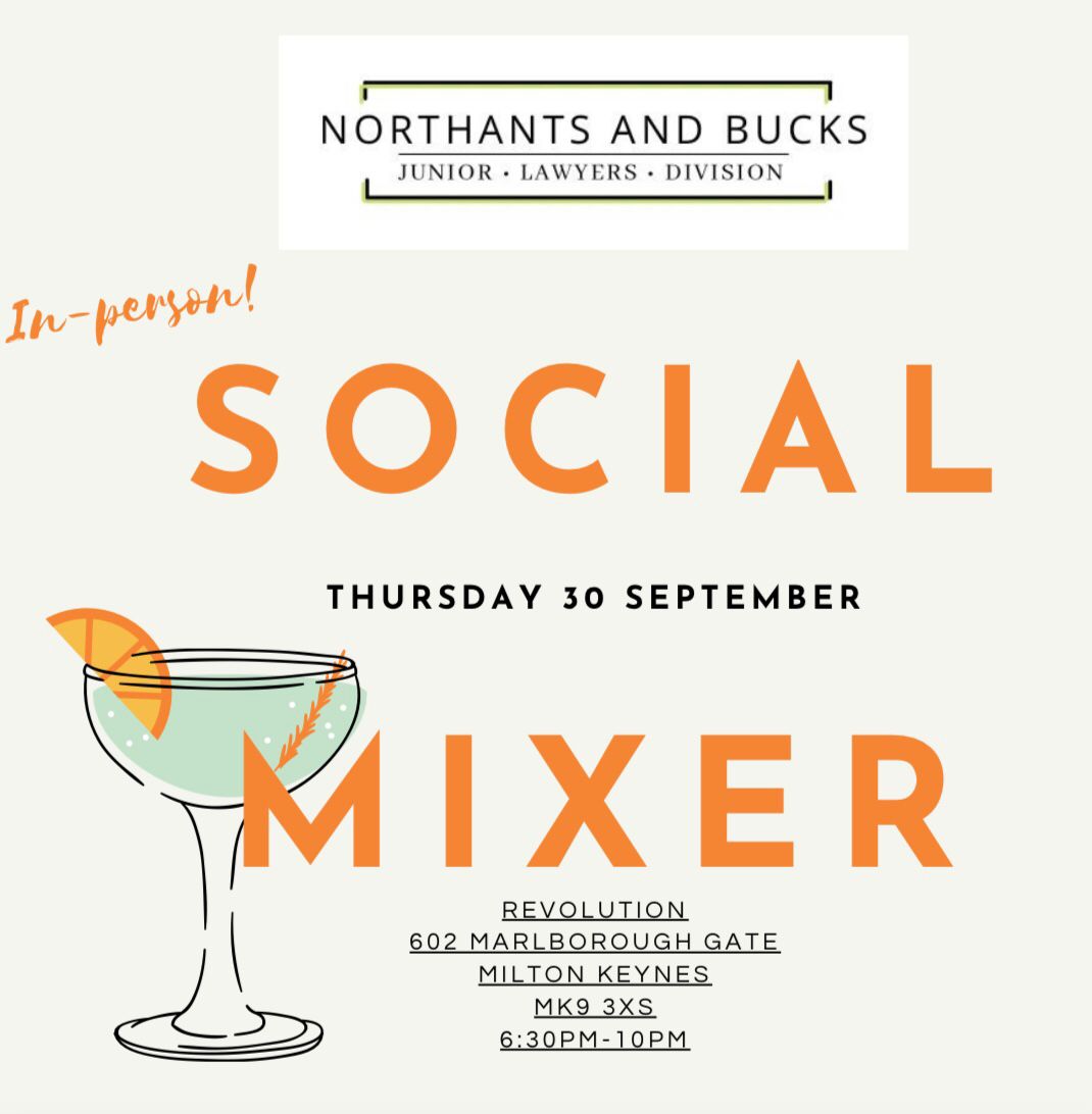 The 21/22 Committee are very excited to announce our first in-person social mixer! 

To be held on Thursday 30 September from 6:30pm-10pm at Revolution in #MiltonKeynes. 

Link below to book your place!
 eventbrite.co.uk/e/social-mixer…