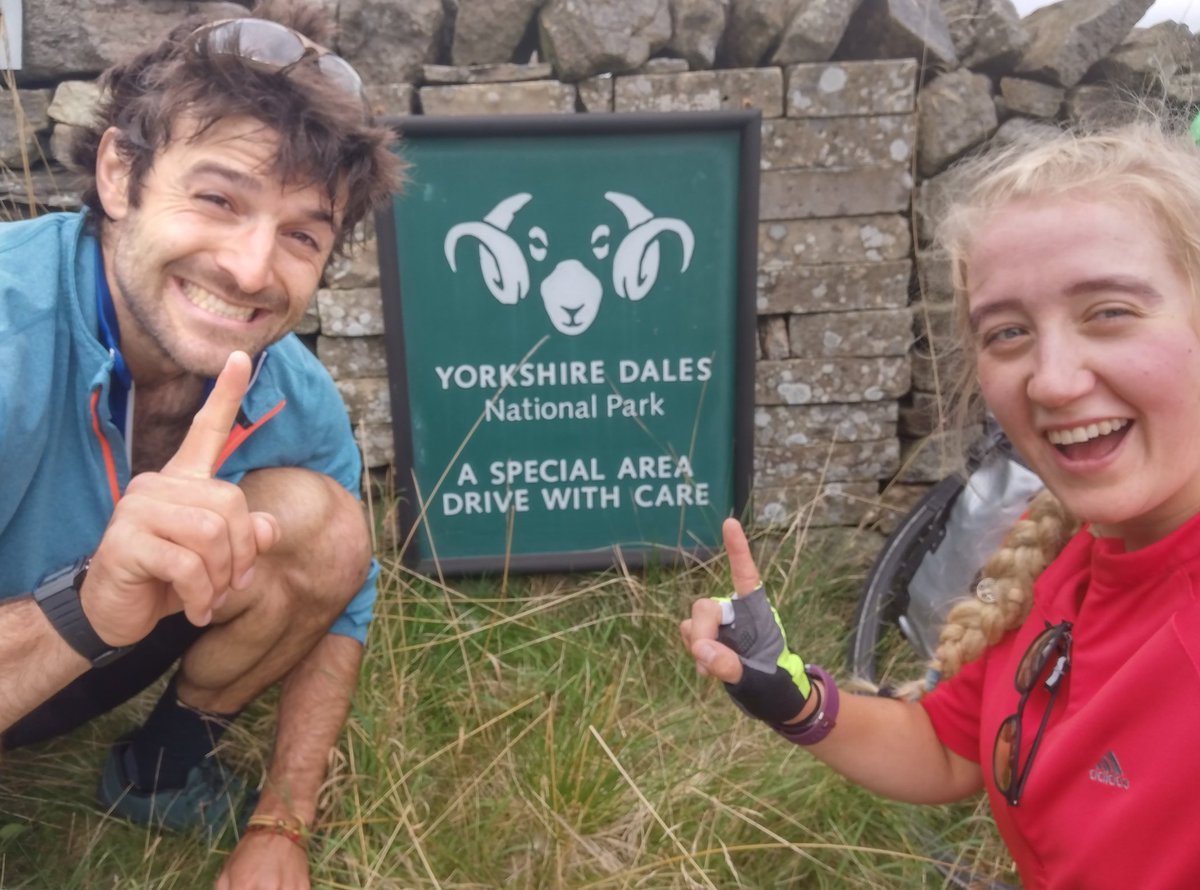 Day 1 complete, 60 miles cycled, 2/15 national parks.

<a href="/yorkshire_dales/">Yorkshire Dales National Park</a> and @northyorkmoors you were absolutely stunning.

Next stop, Northumberland NP <a href="/NlandNP/">N'land National Park</a> 😁

Help us save wild spaces and plant more trees: gofund.me/42ebca6b