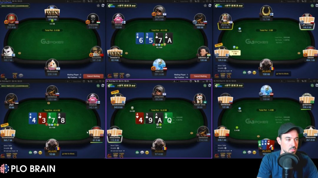 Nueva revisión de sesiones de #PotLimitOmaha

👉 Revisión de una sesión en GGPoker en 6 Mesas de PLO25 (Parte 1)

📹ow.ly/QJzJ50G0DRD
