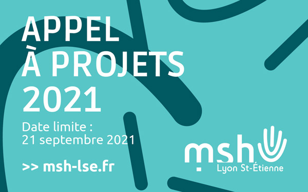 Appel à projets 2021 > projets #SHS interdisciplinaires du site #Lyon St-Etienne Thèmes : #Numerique #Sante #Environnement urbain #Genre (date limite 21 sept) >> msh-lse.fr/appel-a-projet…