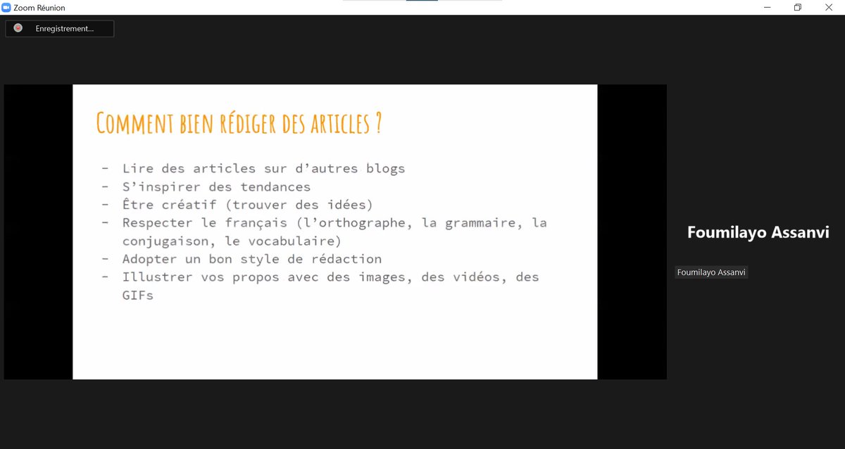 ab_benin's tweet photo. Voici pour vous les quelques conseils de @foumi_ pour bien rédiger des articles de blog.

C'est les #72hdublog des #blogueursdubenin #blogday229 #blogday2021 #team229 #wasexo https://t.co/K1lsHRHyk7