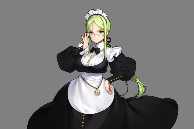 リクエストのあったメイドハンムラビさん。 #制作過程 #英雄戦姫 
