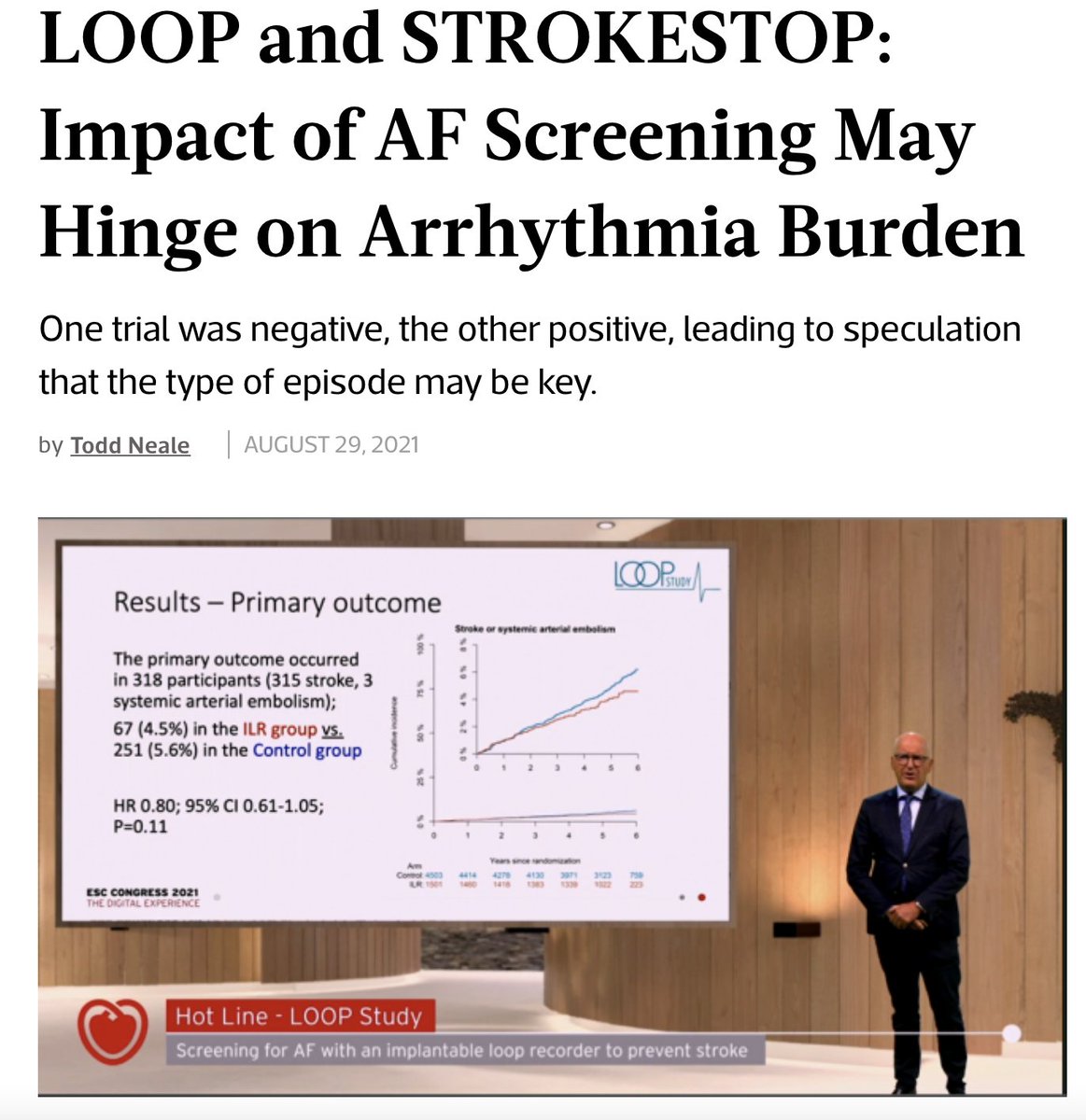 mmamas1973's tweet photo. #ESCCongress @ToddNeale Making sense of the contrasting findings of #Loop and #STROKESTOP trials โก๏ธhttps://t.co/EA7S5tz4pt the type of AF episode identified probably matters @ShelleyWood2 @vass_vassiliou @gina_lundberg @SilCastelletti @HeartOTXHeartMD @AnastasiaSMihai @iamritu https://t.co/jdL3qpzY6B