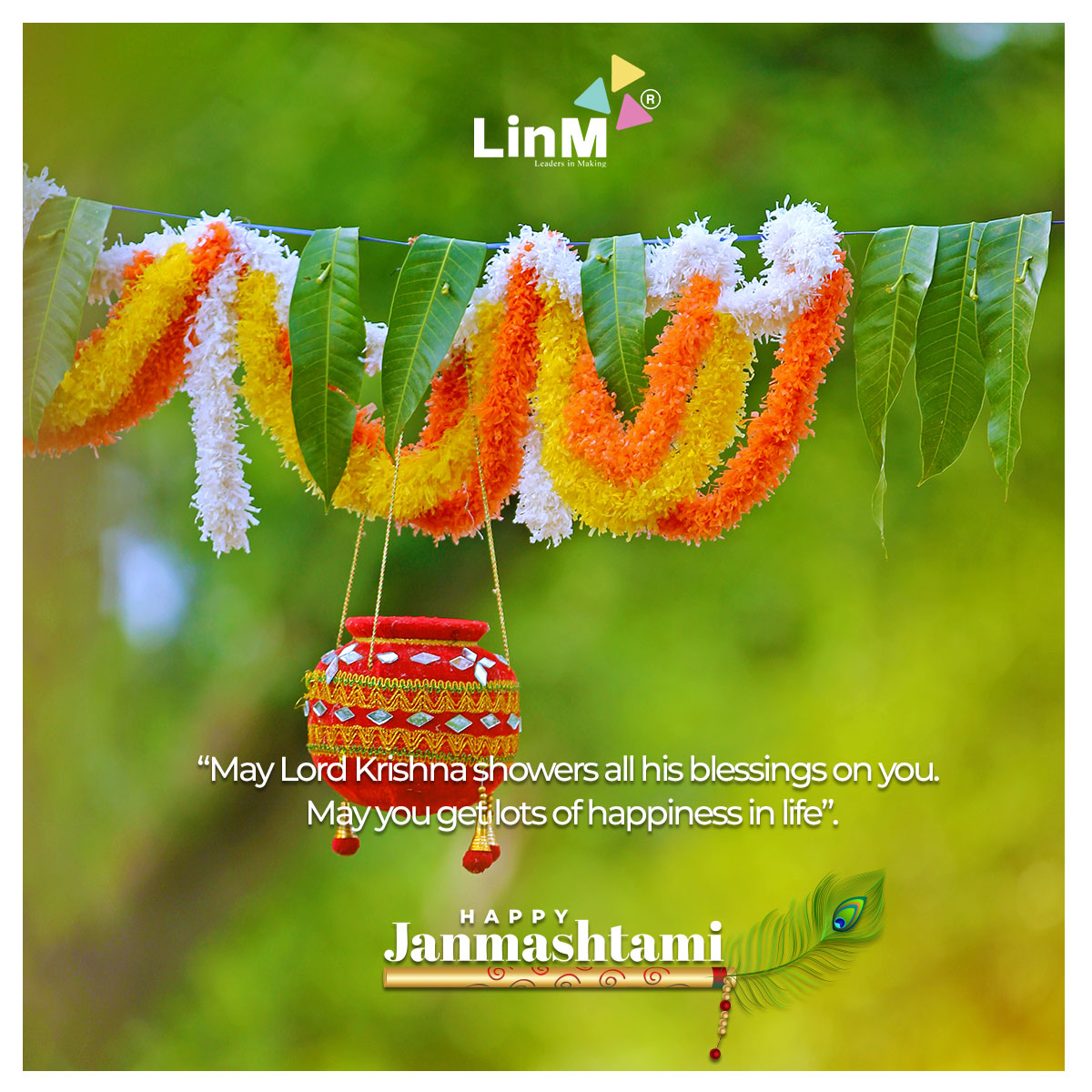 LinM_official's tweet photo. May the blessings of Lord Krishna always be with you and your family. Wishing you and your family a very happy Janmashtami!

#LeadersInMaking #janmashtami2021 https://t.co/jR65auURo7