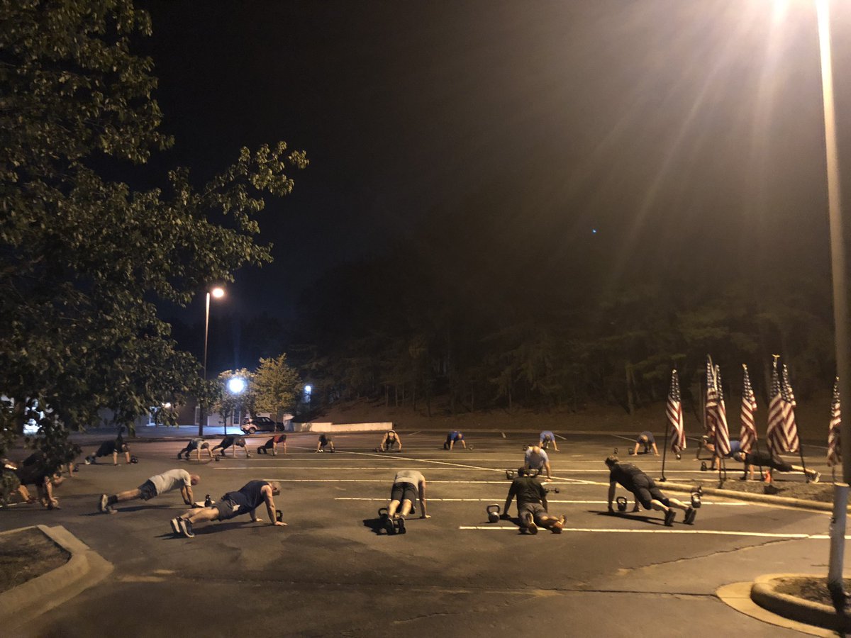 25 came to honor the 13 Marines (and the many others) fallen in Afghanistan. <a href="/F3_ablock/">A-Block (F3: Maximus)</a> led. Prayers for those affected and for those still in harm’s way. #BringThemHome

Welcome FNG “Cicada”.

<a href="/F3theFort/">F3 The Fort</a>