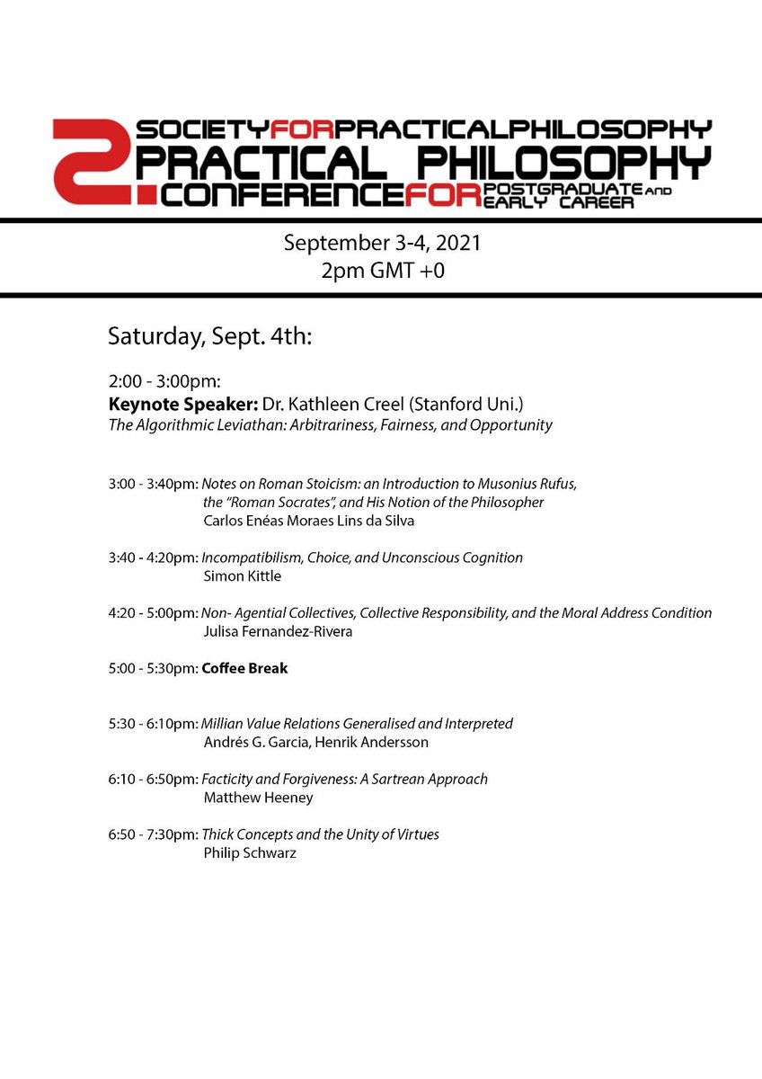 It's already time for the 2nd Practical Philosophy conference! The conference will take place on Sept 3rd-4th (Friday-Saturday) between 2-7.30 pm GMT on Zoom. Check out our web page for all the details 👇
en.conference.pratikfelsefe.com