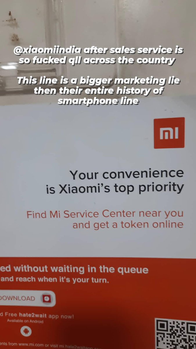 Ak090200's tweet photo. @XiaomiIndia @IndiaPOCO have visited more then 4 authorized service center all across Mumbai and the experience with time just keep getting worst and worst https://t.co/0FQUYipN4u