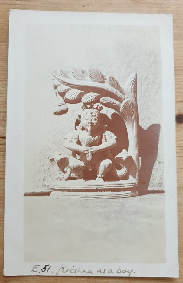 __Interfaith__'s tweet photo. Interfaith Matters wishes all our friends and followers celebrating, and everyone else enjoying, a very happy #Krishna #Janmashtami! This picture is from my collection of #postcards showing Bala Krishna, the baby Krishna and it could be over 100 years old!
#IFMPC https://t.co/gXW0MUdhgL