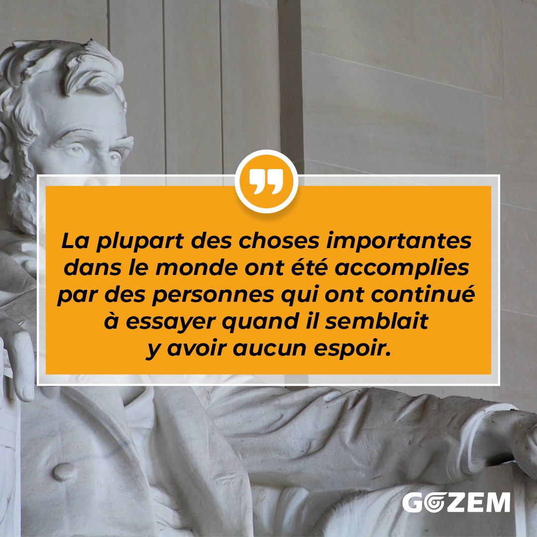 GozemBJ's tweet photo. Il a perdu 8 fois les élections, a fait faillite d’affaires 2 fois et a souffert d’une dépression nerveuse. Mais cela n'a pas empêché Abraham Lincoln de devenir l'une des plus grandes personnalités au monde. Et toi ? Jusqu'à quel point tu es persévérant . https://t.co/xFWDfE3gq2