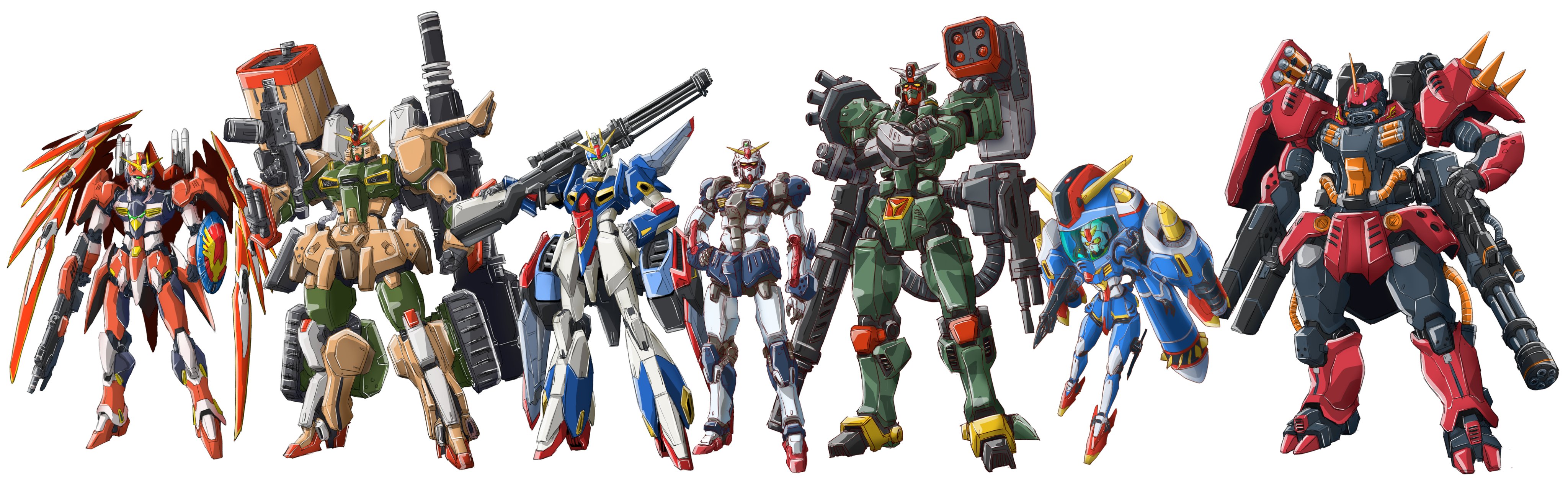 大河広行 山田隆弥 今描いてる Sdコマンド戦記g Arms リアルタイプシリーズ 脳内イメージの対比に合わせて並べてみたら 良い感じに ガンダイバーが随分可愛くなった T Co Ejxzypeosv Twitter