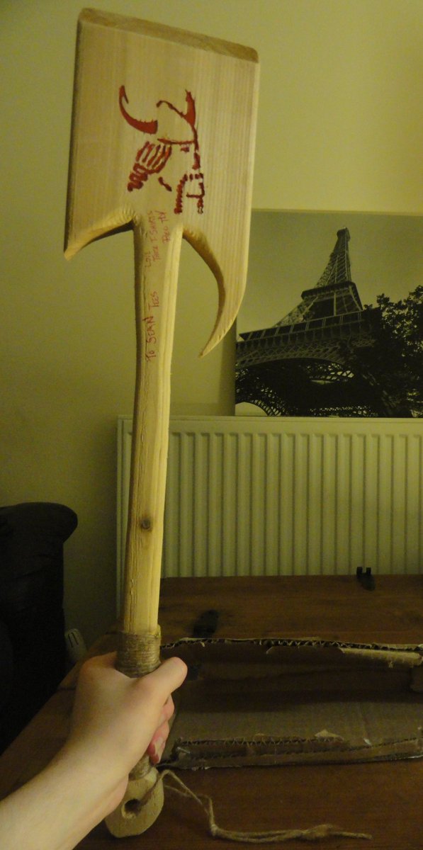SeanTeesuk's tweet photo. The #Viking #battle #bbqbrush is here! Thank you @RedTheDancingV1! https://t.co/ufXebdwXVH