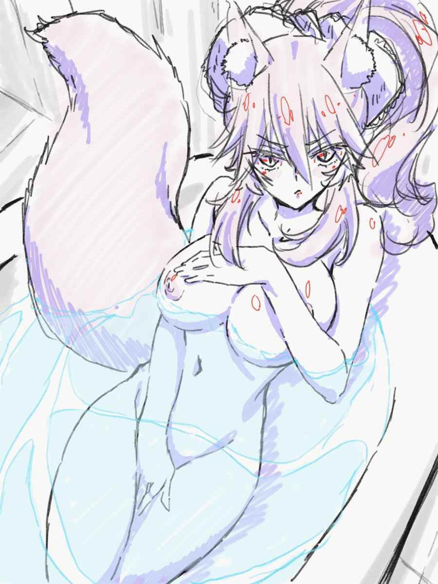 キャスター(Fate/EXTRA) 「らくがきコヤン
グラビア見ながら 」|結紙のイラスト
