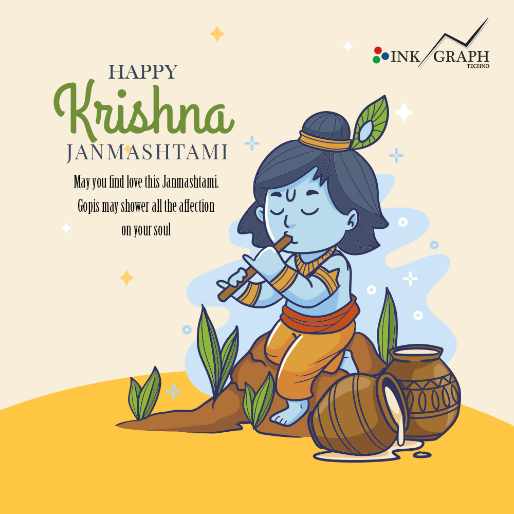InkGraphTechno's tweet photo. Happy Janmashtami, may Lord Krishna shower his blessings on you. May you get lots of happiness in life. And bless you with health, wealth, love and happiness. 

Happy Krishna Janmashtami!

#janmashtami #krishna #lordkrishna #krishnajanmashtami #iskcon #happyjanmashtami https://t.co/o3m5BJPcNY