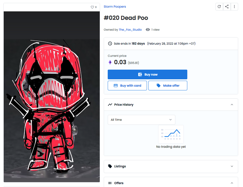 Trairongb's tweet photo. #nft DEADPOO #escobarnft #nftart available now 

https://t.co/9OzlYnYpOr

#NFTartist #8bitdelicacies #stormpoopers_nft https://t.co/pbHzCtT9T0