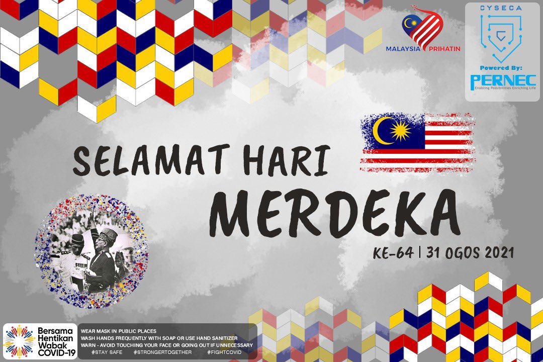 CYSECAOfficial's tweet photo. Selamat menyambut Kemerdekaan yang ke 64. https://t.co/Mfpvag4Q06