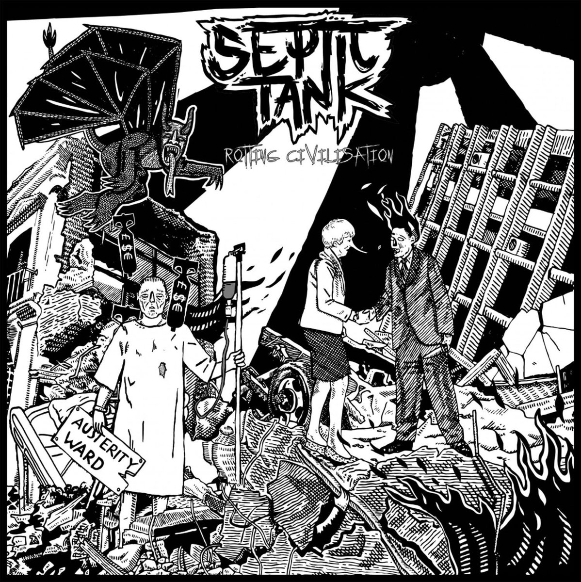 Jump in. #nowplaying #septictank #rottingcivilisation #hardcorepunk #thrashpunk #deathpunk #cathedral #leedorrian #riseaboverecords