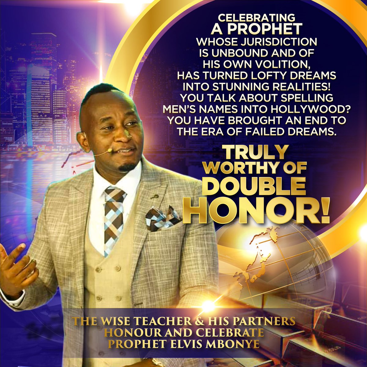 Wisdom_KPeter's tweet photo. The vibrations of honor are high here at The Wise Teacher Ministries
Celebrating God's choicest gift to our generation, @Prophet_elvis https://t.co/A4Xa1oSjGa