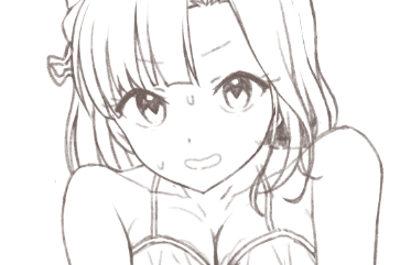 久しぶりに百合子描いてるけど髪型難しすぎる 