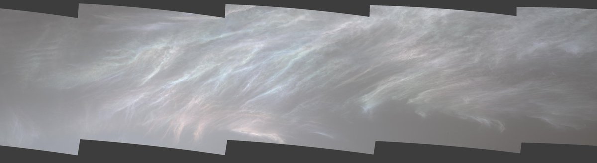 SpaceDaily24x7's tweet photo. NASA’s Curiosity Rover Captures Shining Clouds on Mars https://t.co/oBZ5hXh9Q0