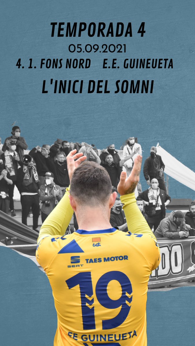 05.09.2021

Torna Otru Avientu.

Torna la 4a temporada d'articles i visites als clubs modestos.

Torna el futbol de casa.

Tornem i ho fem en la millor casa posible, ens veiem diumenge al municipal de la <a href="/eeguineueta/">EE Guineueta</a>. S'inicia la temporada històrica del club de Nou Barris