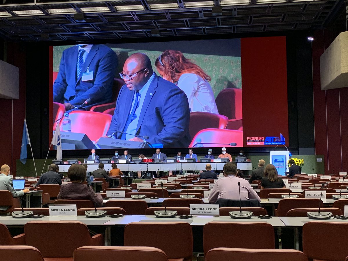 You wait 18 months for a major #disarmament conference, and then two come along in the same week! Delighted that #ArmsTradeTreaty #CSP7 is beginning this afternoon under the presidency of @lagberie 🇸🇱