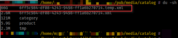 MagentoNinja's tweet photo. One has to really have the patience of a saint to work with some Magento 2 3rd party modules... 66GB temp file,never removed, just keeps growing... catalog size: 2000 products... I'll just leave it here...
#magento2 #magento #ecommerce #php #development #coding #buggento #adobe https://t.co/Q84sBo8mS9