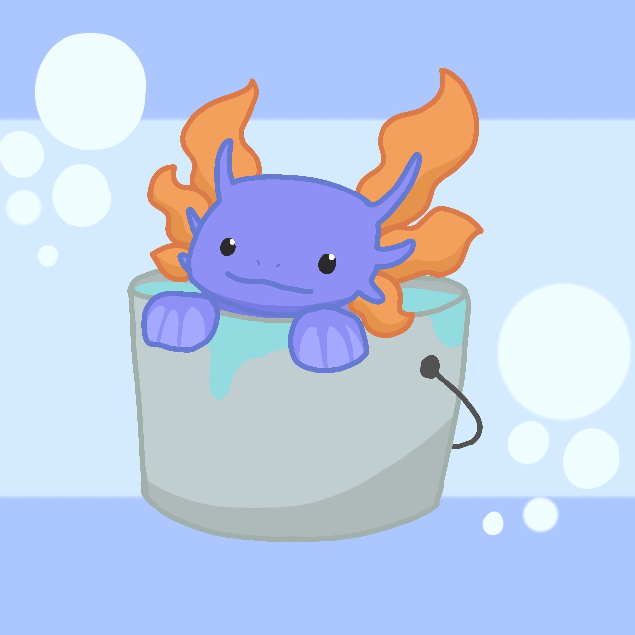 Badliah Here S The Blue Axolotl Art What S Next Minecraft T Co Oa4s6mphaa Twitter