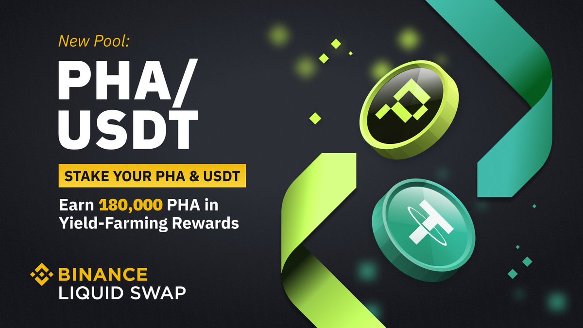 binance's tweet photo. #Binance Liquid Swap Adds $PHA/USDT Liquidity Pool

➡️ https://t.co/iilyf1jAKb https://t.co/hNJakdEPr7