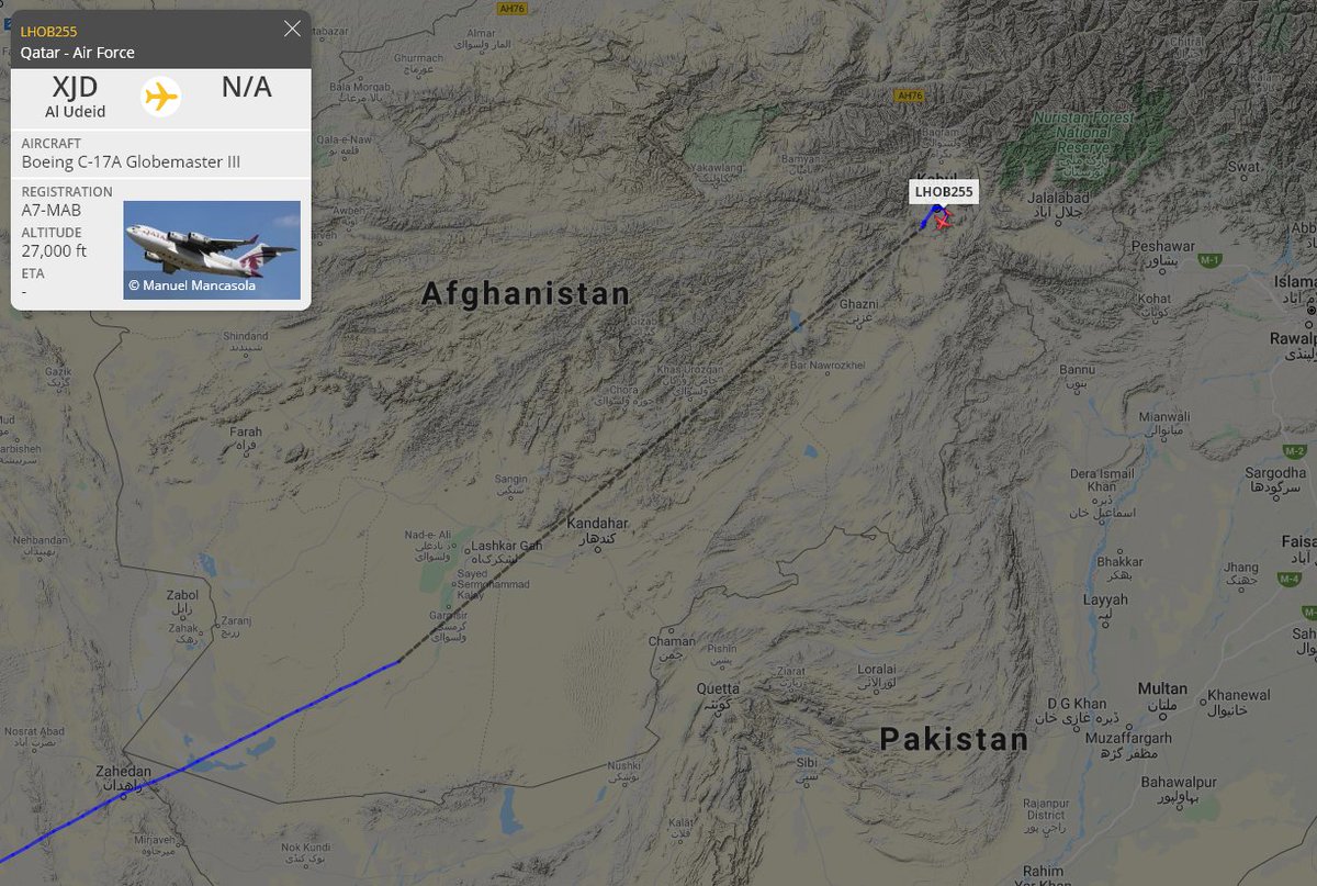5472_nde's tweet photo. #QatarAF C17A just reached #Kabul 1137z https://t.co/QpOv5gOUTv