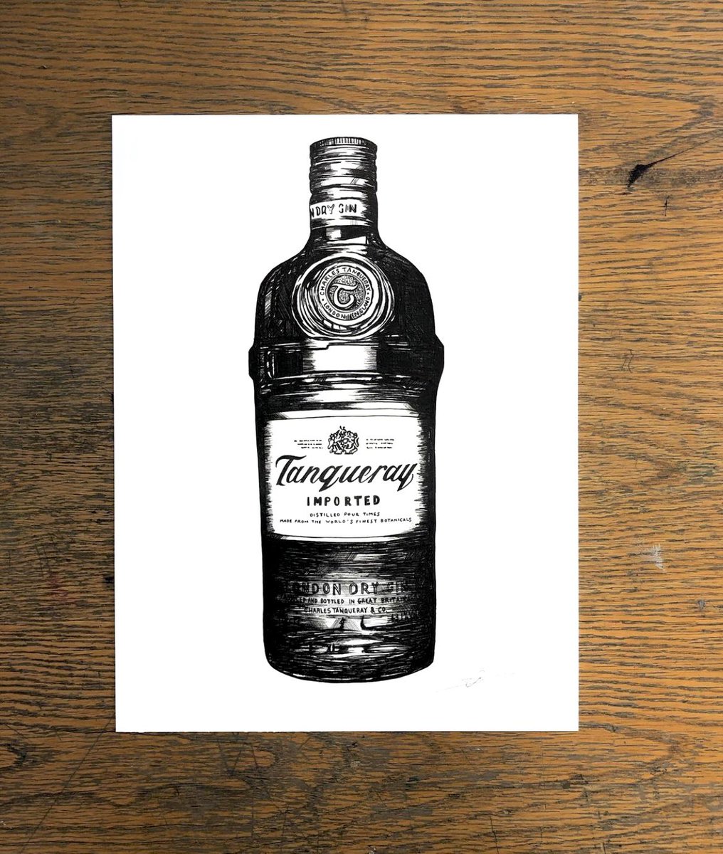 Tanqueray Gin, Drawn using Indian ink.
<a href="/tanquerayusa/">Tanqueray U.S.</a> @TanquerayZA #tanqueraygin